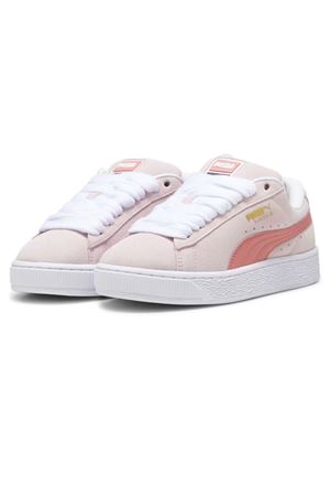 sneakers in pelle rosa PUMA KIDS | 39657707